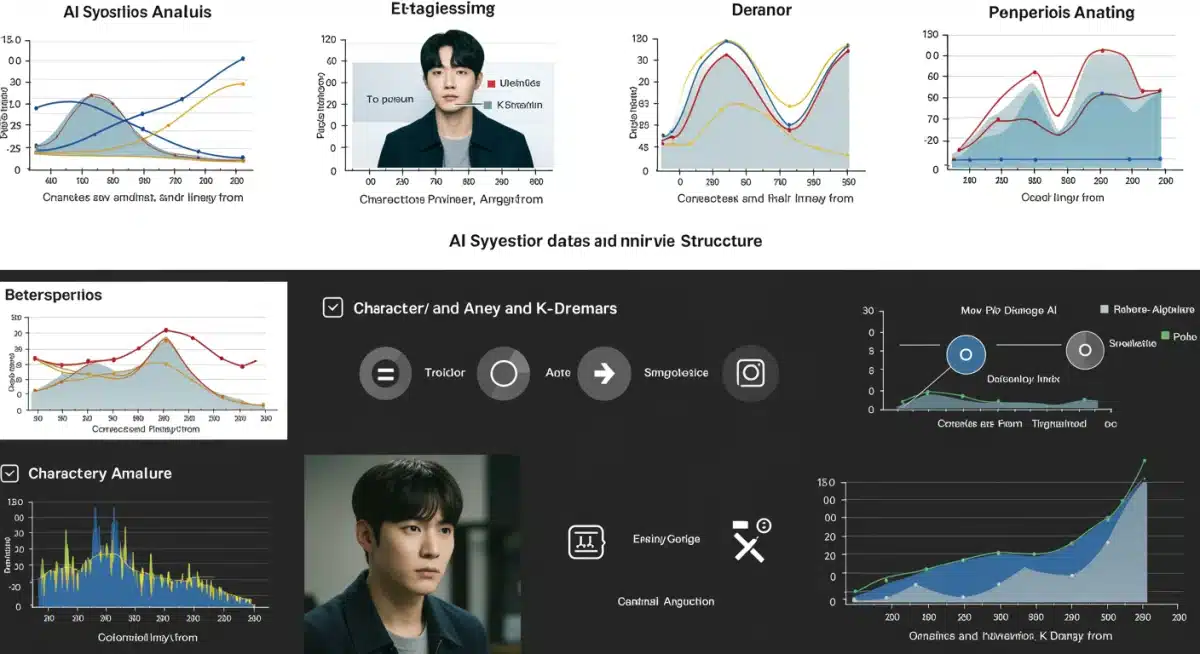 AI analyzing K-drama character arcs and plot points