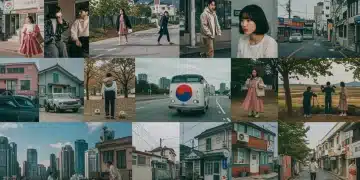Collage of modern Korean society reflecting realistic K-drama themes for 2025