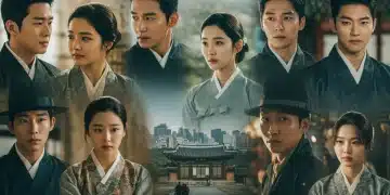 Collage of diverse K-drama scenes illustrating cultural exchange impact on American perceptions by 2025.