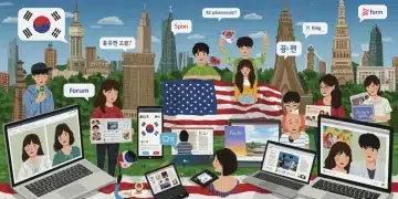 Diverse K-drama fans engaging online, illustrating the vibrant US fandom community