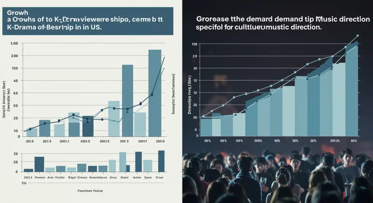 Infographic showing the rising popularity of K-Dramas in the US and the correlating demand for specialized music direction.