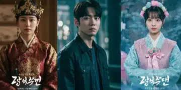 Collage of three diverse K-drama scenes from early 2025, hinting at historical, urban, and fantasy genres.