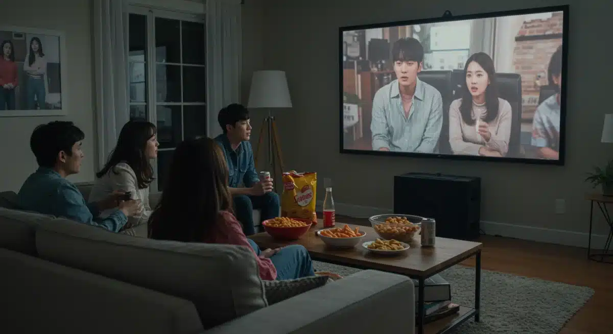 US audience enjoying a diverse K-drama together