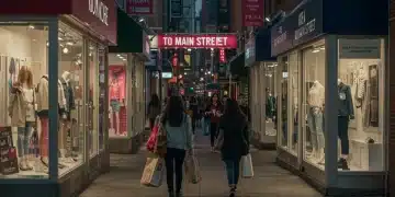 K-drama inspired fashion on display in a modern U.S. retail store window, showcasing vibrant colors and contemporary styles.